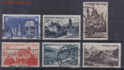 Марки Франции 1949-51гг полн.серии до 24.03 22.00мск - Марки Франции 1949-51гг полн.серии