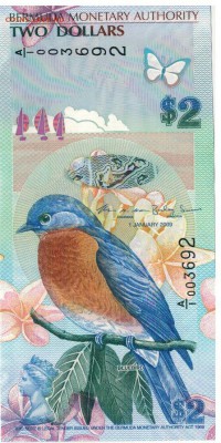 Бермуды 2 доллара 2009 до 28.03.16 в 22.00мск (Б878) - 1-бер1