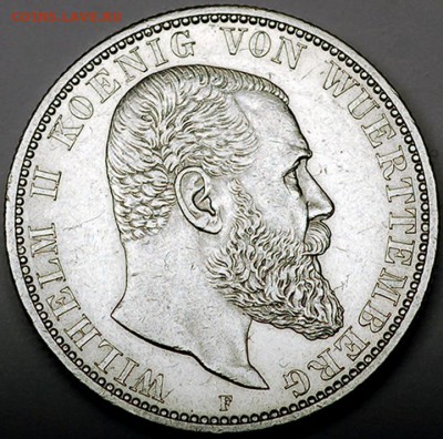 Германия. Вюртемберг_2 марки 1906. Серебро; до 23.03_22.22мс - 11127