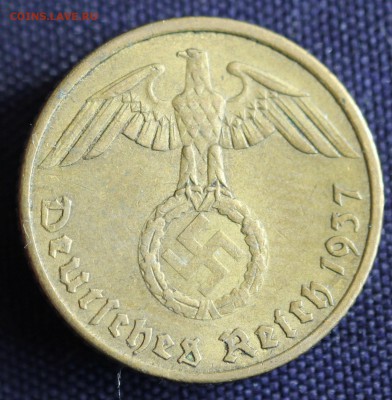 С 1 руб. III-й РЕЙХ 5 пфеннигов 1937"А" БРОНЗА до 29.03 в 22 - IMG_0789.JPG