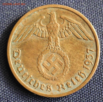 С 1 руб. III-й РЕЙХ 2 пфеннига 1937"F" БРОНЗА до 29.03 в 22 - IMG_0791.JPG