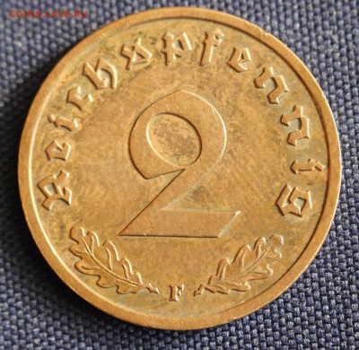 С 1 руб. III-й РЕЙХ 2 пфеннига 1937"F" БРОНЗА до 29.03 в 22 - IMG_0790.JPG