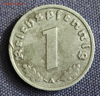 С 1 руб. III-й РЕЙХ 1 пфенниг 1944г."А" ЦИНК до 29.03 в 22-0 - IMG_0796.JPG