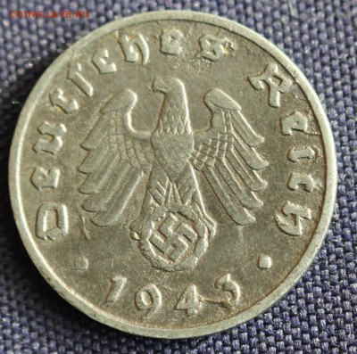 С 1 руб. III-й РЕЙХ 1 пфенниг 1943г."А" ЦИНК до 29.03 в 22-0 - IMG_0801.JPG