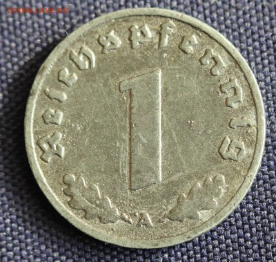 С 1 руб. III-й РЕЙХ 1 пфенниг 1943г."А" ЦИНК до 29.03 в 22-0 - IMG_0800.JPG