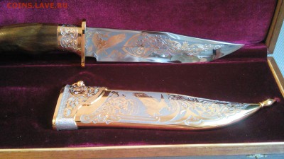 Подарочный кинжал! Обмен на монеты и антиквариат! ЗЛАТОУСТ - CM160324-18150913