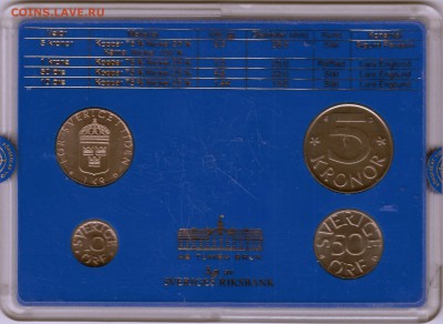 ШВЕЦИЯ оф. банковский набор 1988г. до 31.03.16 22.00 - 1988_12