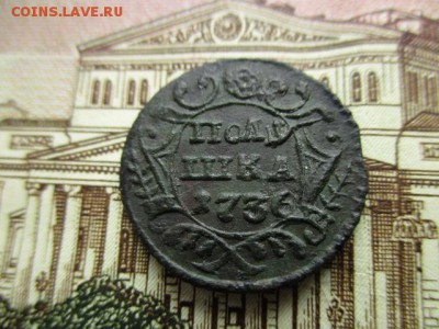 Полушка 1736 год. Рельеф. До 31.03.2016 в 22:00 по Москве. - IMG_3726.JPG