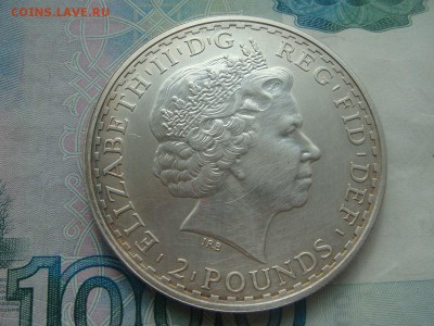 2 фунта великобритания 1999г ag колесница - DSC04010.JPG