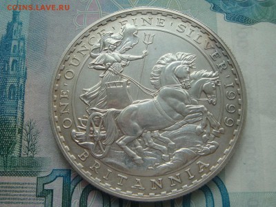 2 фунта великобритания 1999г ag колесница - DSC04009.JPG