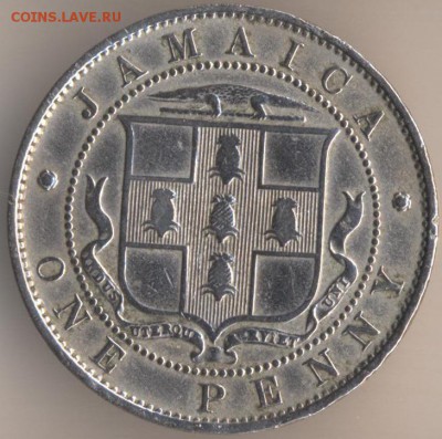 Ямайка 1 пенни 1920. Предпродажнаяя оценка. Спрос. - 25