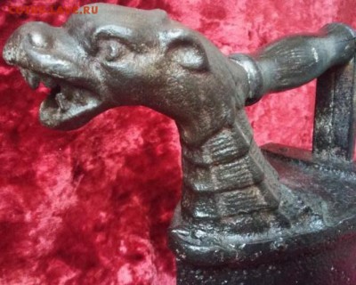 утюг угольный с интересной ручкой(голова зверя). Оценка. - утюг1