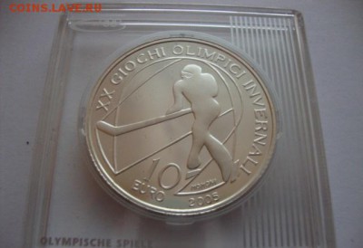 Куплю монеты посвященные ОИ, ЧЕ, ЧМ из серебра. - Турин хоккей