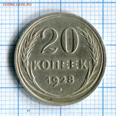 20 копеек  1928  VF до 28.03.16 в 21-10 по МСК - img113