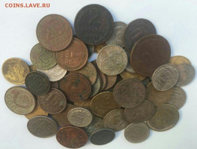 60 монет 1924-1957 на чистку, опыты до 30.03. в 22-00 мск - image