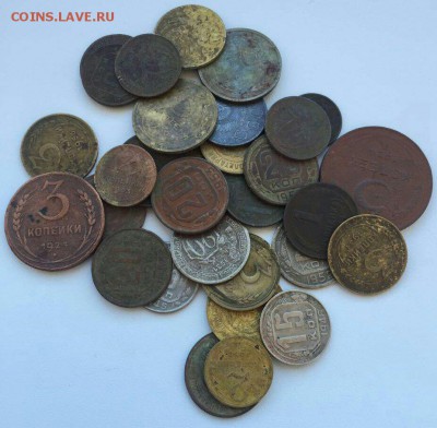 60 монет 1924-1957 на чистку, опыты до 30.03. в 22-00 мск - image