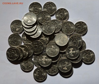 -------5 рублей 2010 СПМД (50 шт) до 30.03.16 в 22.00 по МСК - 2010