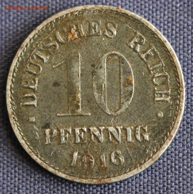 С 1 руб. ГЕРМАНИЯ 10 пфенниг 1916г."А" СТАЛЬ до 2.04 в 22-00 - IMG_0687.JPG
