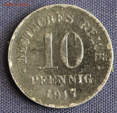С 1 руб. ГЕРМАНИЯ 10 пфенниг 1917г."А" СТАЛЬ до 2.04 в 22-00 - IMG_0693.JPG