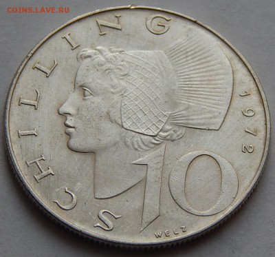 Австрия 10 шиллингов 1972, до 03.04.16 в 22:00 МСК - 4703