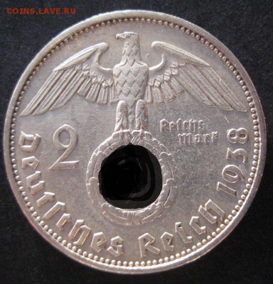 2 марки 1938 А, 3 рейх, Гинденбург, до 22.00 31.03. - IMG_8132.JPG