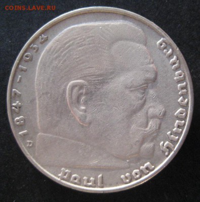 2 марки 1937 D, 3 рейх, Гинденбург, до 22.00 31.03. - IMG_8137.JPG