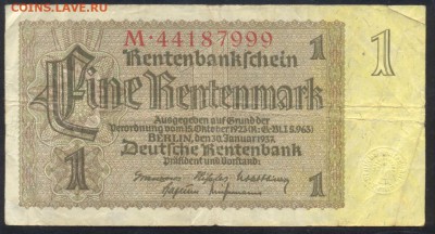 Германия 1 марка 1937 г. 29.03.16 г. 22 -00 МСК. - 1 м. 1937