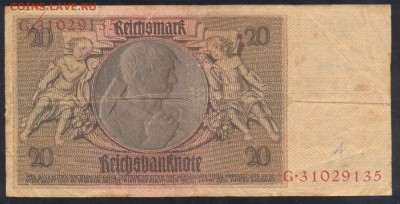Германия 20 марки 1929 г. 29.03.16 г. 22 -00 МСК. - 20 м. 1929 1