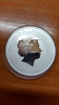 Австралия 1$ 2009 1 oz Ag999 год быка 1 доллар до 30.03 - 20160327_214739