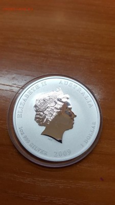 Австралия 1$ 2009 1 oz Ag999 год быка 1 доллар до 30.03 - 20160327_214735(0)