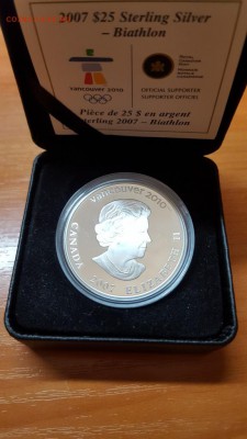 КАНАДА 25 ДОЛЛАРОВ 2007г.СЕРЕБРО ОЛИМПИАДА Биатлон до 30.03 - 20160327_223623