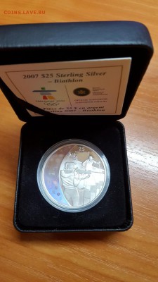 КАНАДА 25 ДОЛЛАРОВ 2007г.СЕРЕБРО ОЛИМПИАДА Биатлон до 30.03 - 20160327_223512