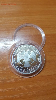 1 рубль 1996г. Красная книга. Слепыш. Серебро. до 31.03. - 20160328_074817
