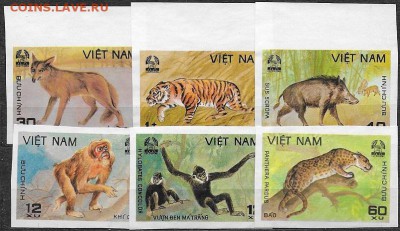 Марки Азии. Вьетнам. Фауна ** - Марки Азии. Вьетнам. Фауна