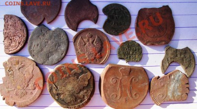 Часть пятака 1726 г. Старый рукоблуд? - рублен монетки.JPG