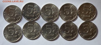 -------5 рублей 2010 СПМД (50 шт) до 30.03.16 в 22.00 по МСК - 3 002