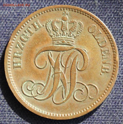 С 1 руб. ГЕРЦОГСТВО ОЛЬДЕНБУРГ 3 шварена 1859г.  до 3.04 - IMG_0962.JPG