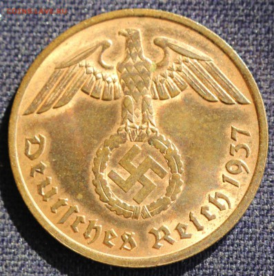 С 1 руб. III-й РЕЙХ 2 пфеннига 1937"А" БРОНЗА до 3.04. в 22 - IMG_0906.JPG