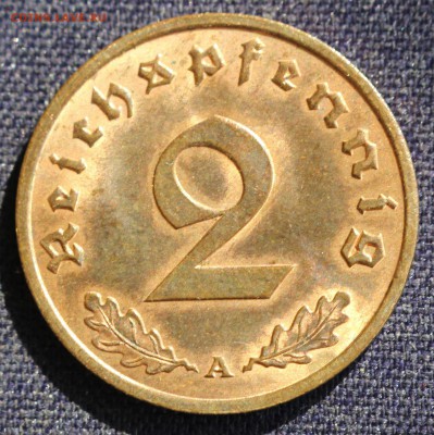 С 1 руб. III-й РЕЙХ 2 пфеннига 1937"А" БРОНЗА до 3.04. в 22 - IMG_0905.JPG