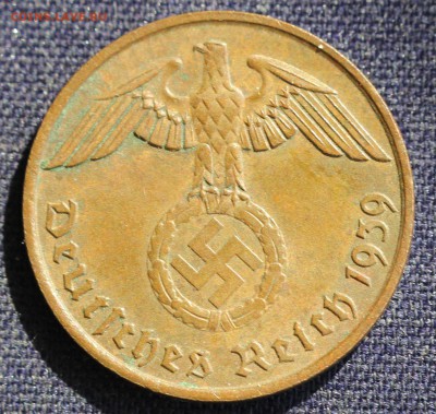 С 1 руб. III-й РЕЙХ 2 пфеннига 1939"J" БРОНЗА до 3.04. в 22 - IMG_0910.JPG