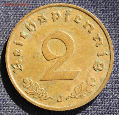 С 1 руб. III-й РЕЙХ 2 пфеннига 1939"J" БРОНЗА до 3.04. в 22 - IMG_0909.JPG