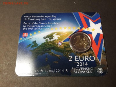 Словакия 2 евро 2014 Словакия в Евросоюзе BU коинкарт - 2016-03-25 20.07.32
