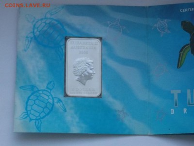 Австралия 1 доллар 2008 жизнь черепахи 1oz 999 - DSCN1788.JPG