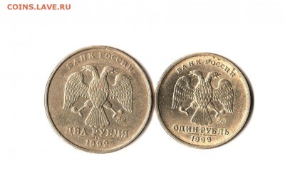 1 рубль 1999ММД(Пушкин) и 2 рубля 1999ММД(до 31.04.16 22.20) - пушкин 002