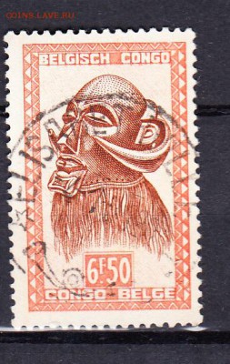 Колонии Бельгийское Конго  маски (2) 1947г - 245