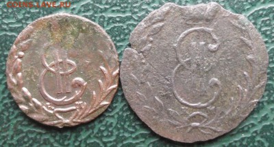 Полушка 1779 г. КМ, денга 1768 г. КМ окон. 03.04.2016 г. - 444444