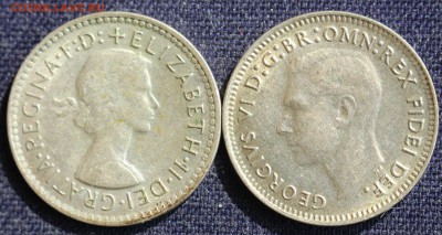 С 1 руб. АВСТРАЛИЯ 3 пенса 1949г. и 1957г. до 4.04 в 22-00 - IMG_1027.JPG
