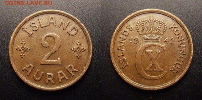 2 - Исландия (Дания) – 2 эйре (1942) №1