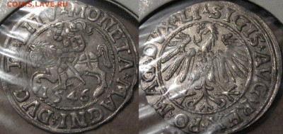 Немного мелочи ВКЛ и Речи Посполитой, 16-й век - Полугрош1546 4SA28-10