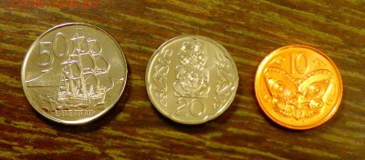 НОВАЯ ЗЕЛАНДИЯ - наб. 3 шт. с кораблем до 5.04, 22.00 - Н. Зеландия набор 3 шт. с кораблем